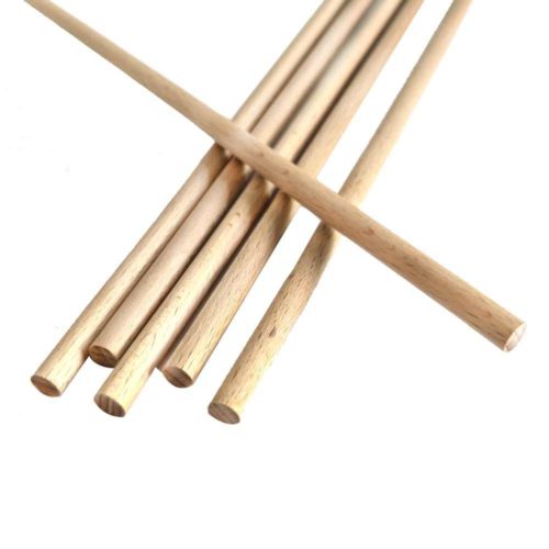 12 Chevilles en bois de bouleau - battons - bâtonnets en bois pour aliments