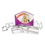 Patisse - Set de 7 emporte-pièces inox maison de pain d'épice