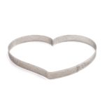 Decora - Forme inox microperforé coeur 24x22x3.5cm