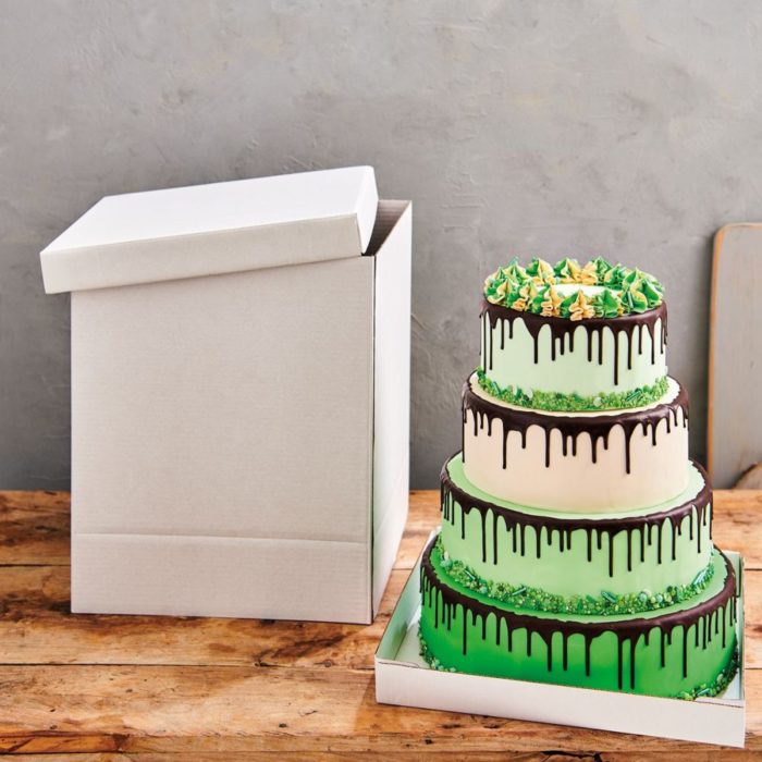 Funcakes - Boite à gâteau blanc 52x52x70