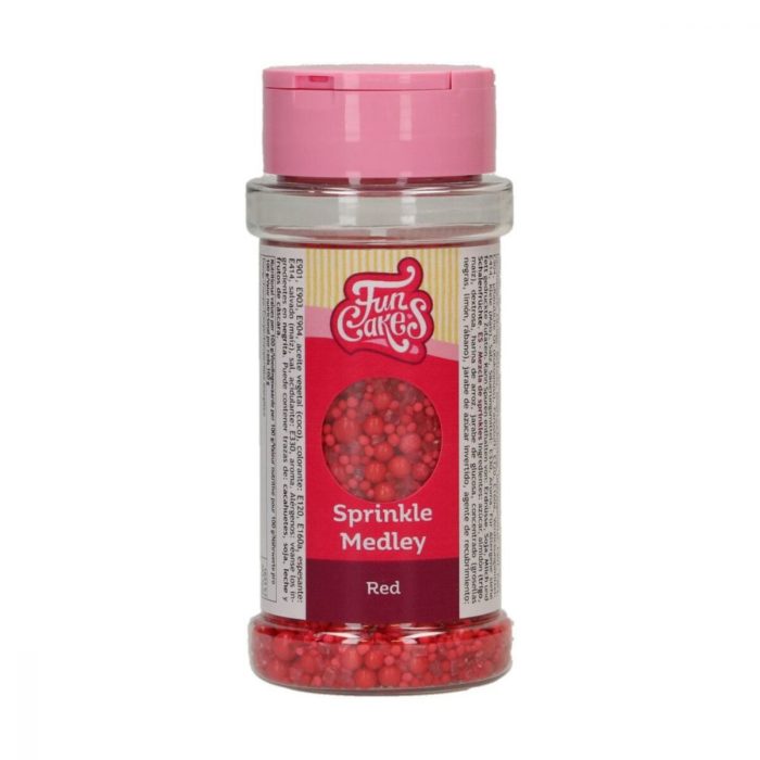 Funcakes - Sprinkle Medley Rouge 70gr