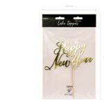 PartyDeco - Cake Topper Happy New Year or
