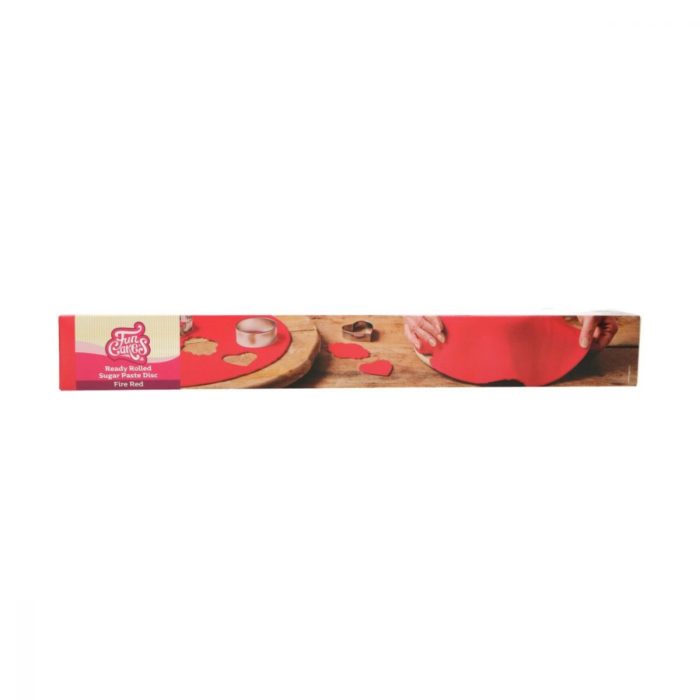 Funcakes - Pate à Sucre Etalée Fire Red 430gr