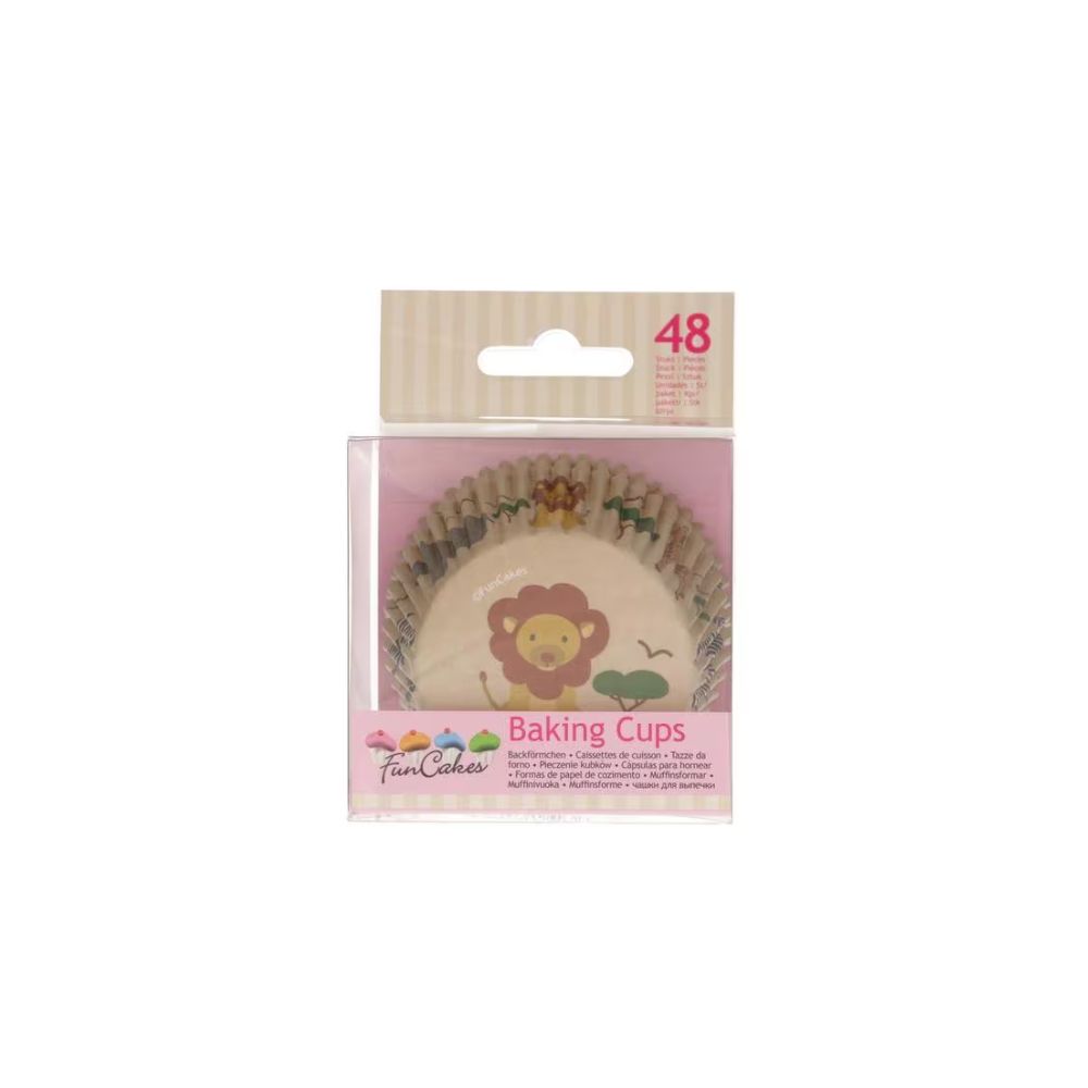 big_1211-1-1.jpg Funcakes - Caissettes a cupcakes - jungle- 48pcs – Image 1