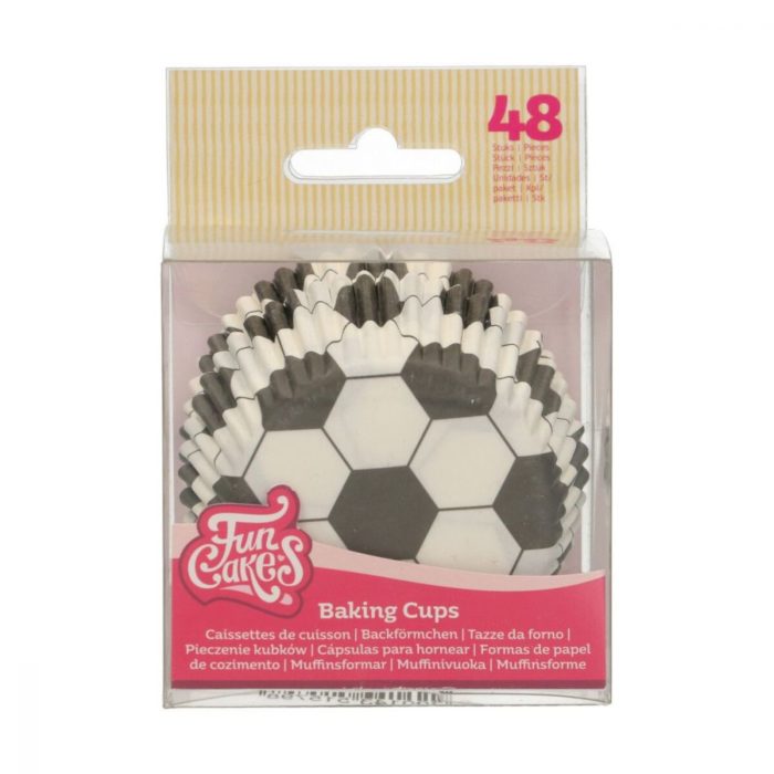 Funcakes - Caissettes a cupcakes - Football- 48pcs