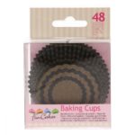 Funcakes - Caissettes a cupcakes - Chevron doré- 48pcs