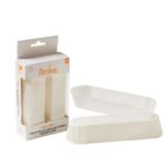 Decora - caissettes en papier blanc - éclair 135x33x28h - 60pcs