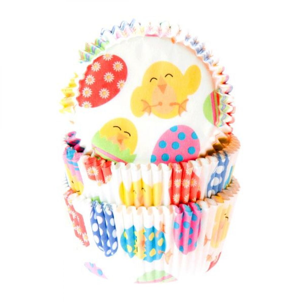 big_1232-1-1.jpg House of Marie - caissettes de cupcakes - easter chicken - 50pcs – Image 1