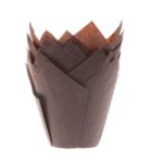 House of Marie - Caisseittes à muffin tulip - marron - 36pcs