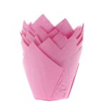 House of Marie - Caisseittes à muffin tulip - rose - 36pcs