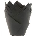 House of Marie - Caisseittes à muffin tulip - black - 36pcs