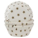 House of Marie - caissettes de cupcakes - étoiles dorés - 50pcs