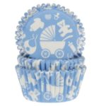 House of Marie - caissettes de cupcakes - Baby boy - 50pcs