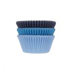 House of Marie - caissettes de cupcakes -  3 Bleu Assorti - 75pcs
