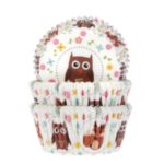 House of Marie - caissettes de cupcakes - Hibou - 50pcs