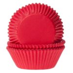 House of Marie - caissettes de cupcakes - Rouge - 50pcs