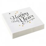 Amscan - 20 Serviettes Golden Wishes 33 x 33 cm