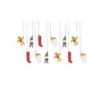 PartyDeco - Étiquettes cadeaux Père Noël, mélange - 12pcs