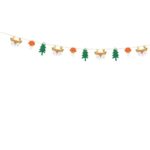 PartyDeco - Guirlande en papier Forêt, mix, 1,7m