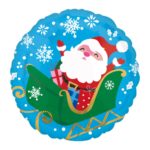 Amscan - Ballon Foil Standard Joyeux Père Noel en traîneau