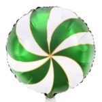 PartyDeco - Ballon en Mylar Candy, 35cm, vert