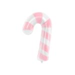 PartyDeco - Ballon en Mylar Sugar Cane, 50x82cm, rose