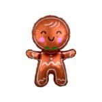 Amscan - Ballon Foil SuperShape Joyeux Bonhomme de pain d'épice 55 x 78 cm
