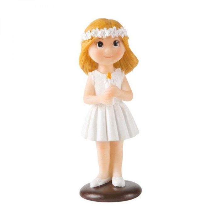 Figurine Communion - Fille avec Bougie 10cm