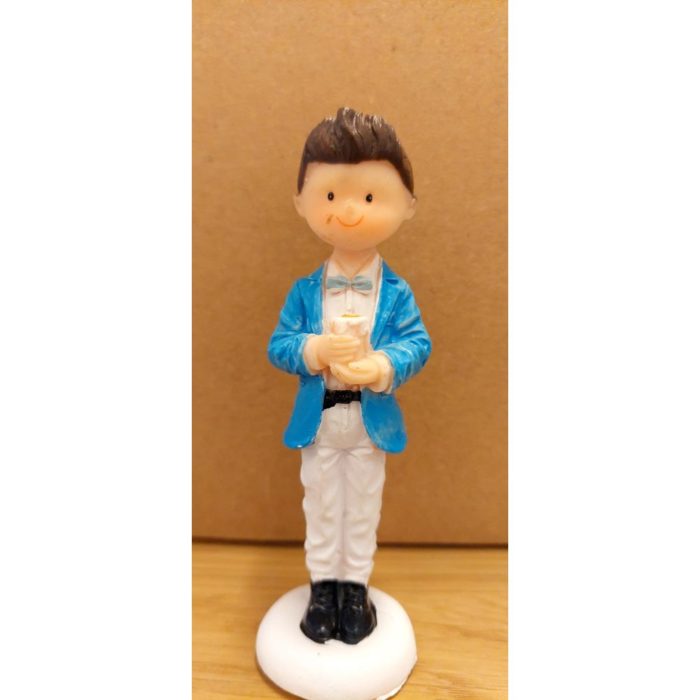 Figurine Communion - Garçon avec Bougie 10cm