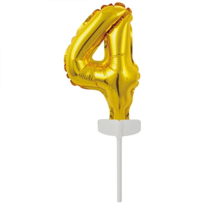 big_1366-1.jpg Amscan - Cake Topper - foil ballon doré no 4 - 13x7cm