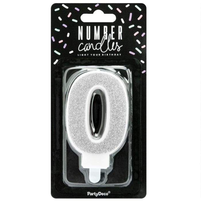 big_1372-1.jpg PartyDeco - Bougie Anniversaire Chiffre 0 - Argent