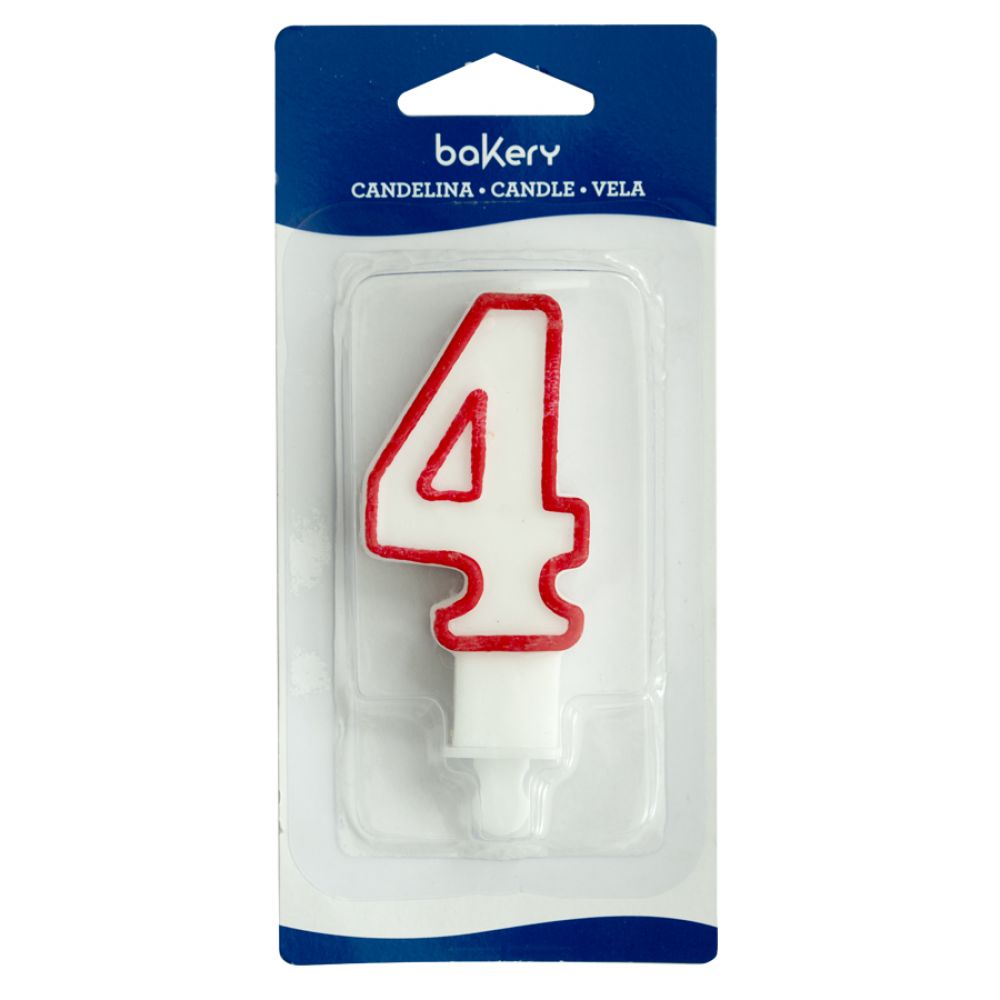 big_1393-1.jpg Bakery - Bougie avec support blanc/rouge 7.5h – Image 1