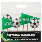 Amscan - 6  Bougies Football
