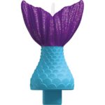 Amscan - Bougie Queue de Sirene Mermaid Wishes