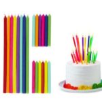 Wilton - Bougies d'anniversaire divers coloris petits et grands 20pcs