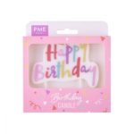 PME - Candle Topper - Bougie d'anniversaire rose pastel