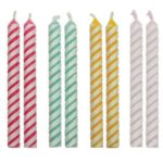 PME - Candles - Striped 24pcs