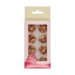 FunCakes - Décorations en pâte à sucre Étoiles Bronze Or Set/24