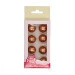 FunCakes - Décorations Boules De Chocolat Doré set de 8