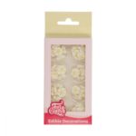 FunCakes - Sugar Decorations Mini Flowers White pk/56