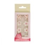 FunCakes - Sugar Decorations Blossom Mix White/Pink Set/32