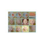 Moule pour fondant et Pastillage - Visage 3d femme 2pcs