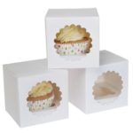 House of Marie -  Cupcake Box 1 -White - 3pcs