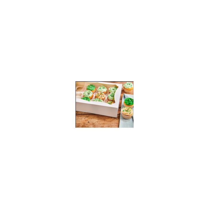 Funcakes -  Cupcake Box 12/24 White - 1pcs