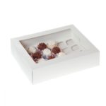 House of Marie - Cupcake Box 24 Mini  - White pcs/2