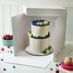 Decora - Boite a Gâteau 26.5x26.5x25 Blanc - 1pcs
