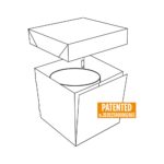 Decora - Boite a Gâteau 36.5x36.5x36 Blanc - 1pcs