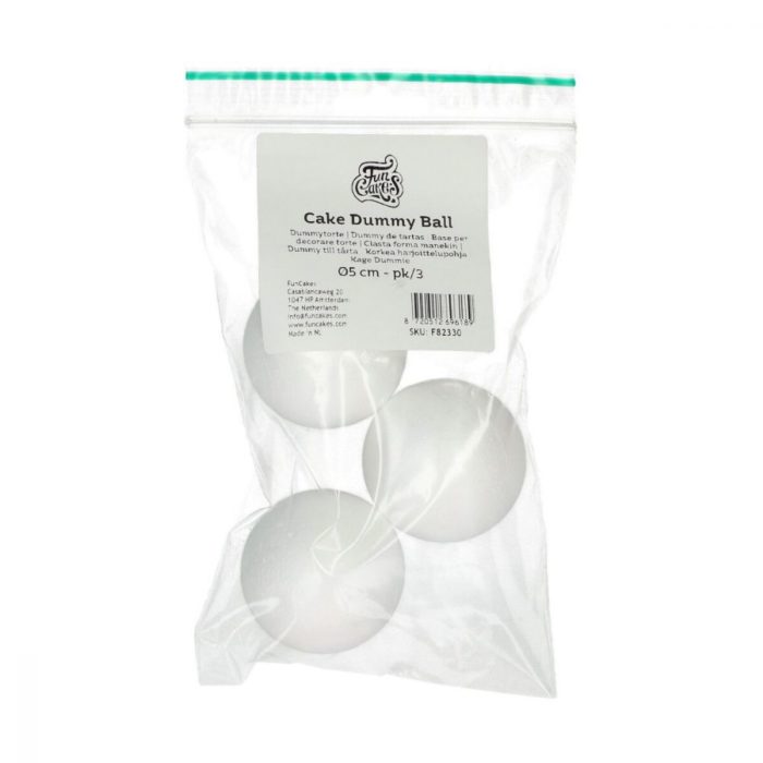 FunCakes - Sphère - Cake Dummy Ø5 cm - pk/3