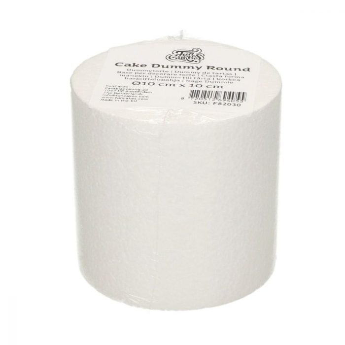 FunCakes - Cake Dummy - Gâteaux Polystyrène Rond 10cm -Ø10cm