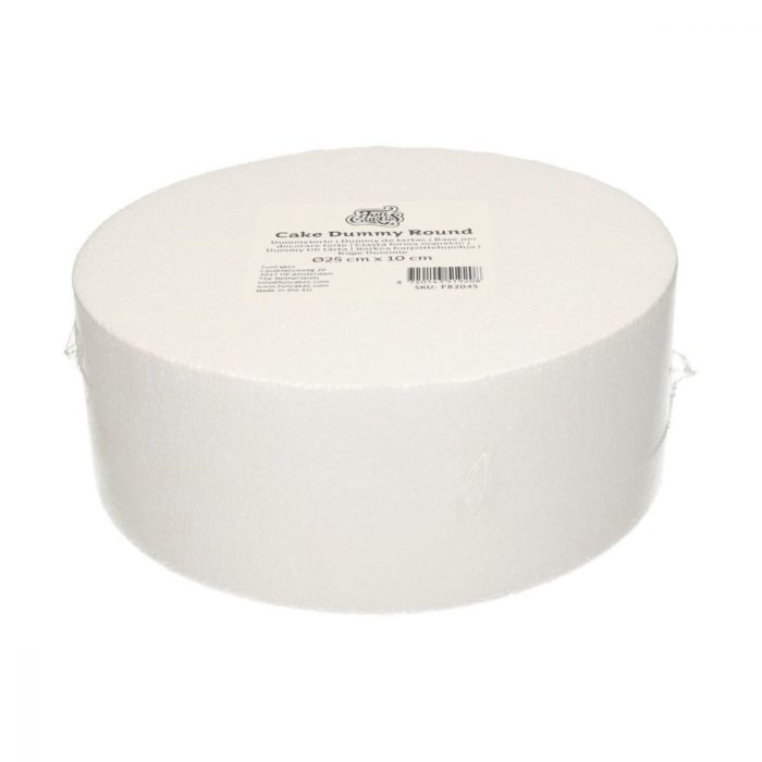 FunCakes - Cake Dummy - Gâteaux Polystyrène Rond 10cm -Ø25cm